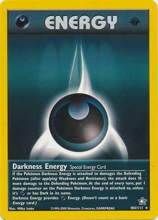 Darkness Energy - 104/111 - Rare - 1st Edition available at 401 Games Canada