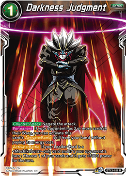 Darkness Judgment - BT13-151 - Rare (FOIL) available at 401 Games Canada