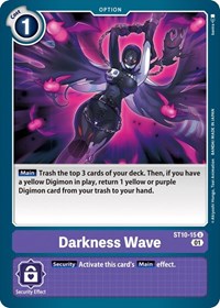 Darkness Wave - ST10-15 - Uncommon available at 401 Games Canada