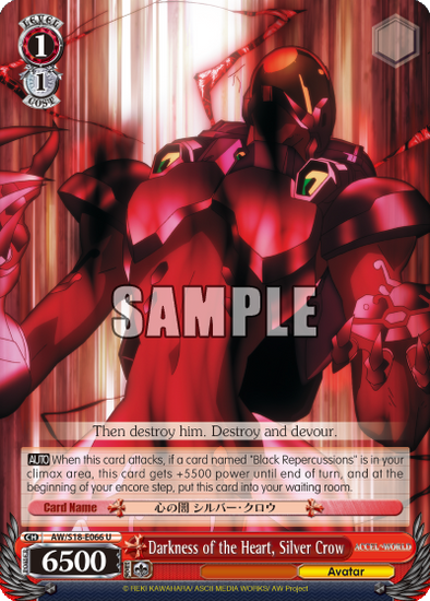 Darkness of the Heart, Silver Crow - AW/S18-E066 - Uncommon available at 401 Games Canada