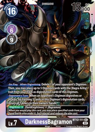 DarknessBagramon - BT12-111 - Secret Rare available at 401 Games Canada