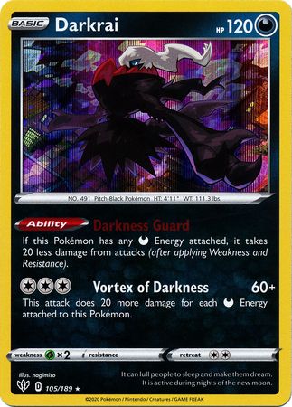 Darkrai - 105/189 - Holo Rare available at 401 Games Canada