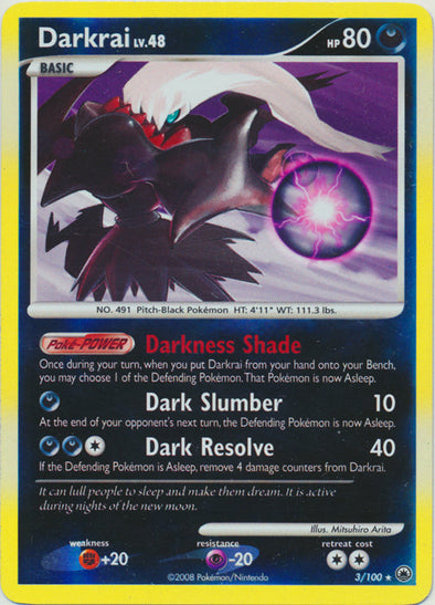 Darkrai - 3/100 - Holo Rare - Reverse Holo available at 401 Games Canada