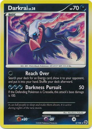 Darkrai - 3/106 - Holo Rare - Reverse Holo available at 401 Games Canada