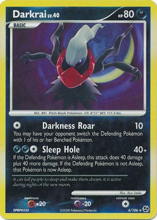 Darkrai - 4/106 - Holo Rare - Reverse Holo available at 401 Games Canada