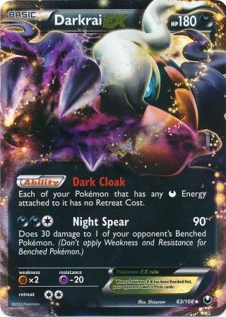 Darkrai EX - 63/108 - Ultra Rare available at 401 Games Canada