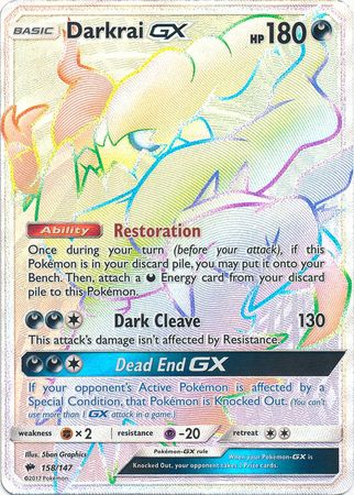 Darkrai GX - 158/147 - Hyper Rare available at 401 Games Canada