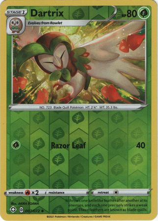 Dartrix - 007/072 - Uncommon - Reverse Holo available at 401 Games Canada