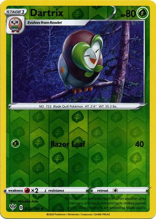 Dartrix - 012/189 - Uncommon - Reverse Holo available at 401 Games Canada