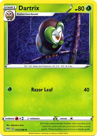 Dartrix - 012/189 - Uncommon available at 401 Games Canada