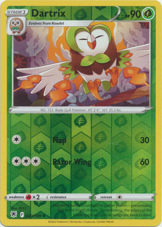 Dartrix - 020/189 - Uncommon - Reverse Holo available at 401 Games Canada