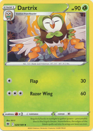 Dartrix - 020/189 - Uncommon available at 401 Games Canada