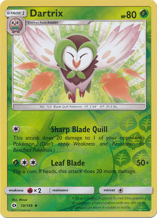 Dartrix - 10/149 - Uncommon - Reverse Holo available at 401 Games Canada