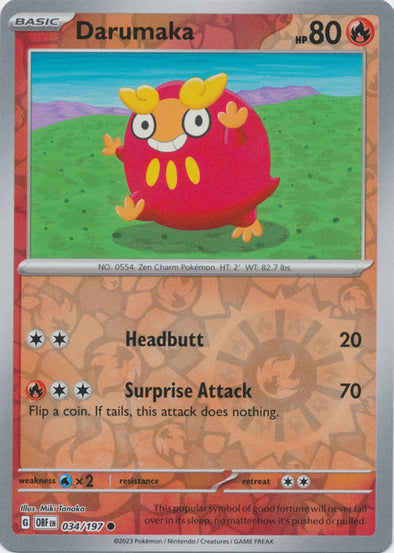 Darumaka - 034/197 - Common - Reverse Holo available at 401 Games Canada