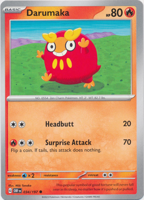 Darumaka - 034/197 - Common available at 401 Games Canada