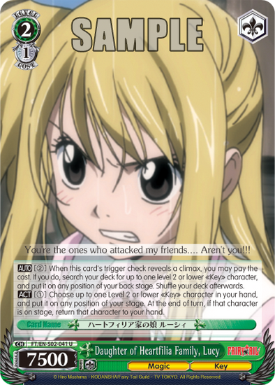 Daughter of Heartfilia Family, Lucy - FT/EN-S02-041 - Uncommon available at 401 Games Canada