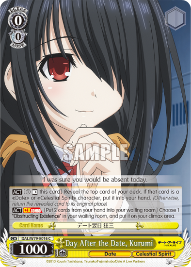 Day After the Date, Kurumi - DAL/W79-E016 - Common available at 401 Games Canada