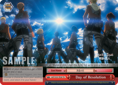 Day of Resolution - AOT/S35-TE20 - Trial Deck available at 401 Games Canada