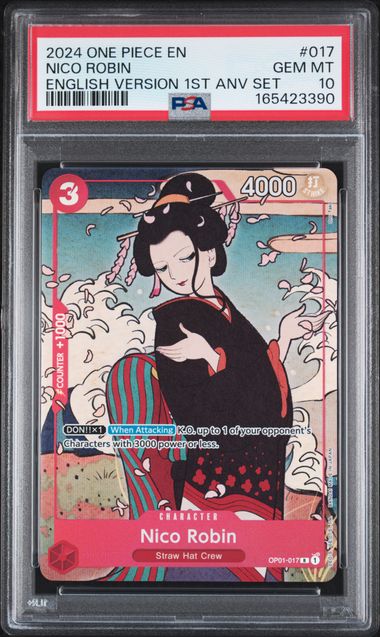 Nico Robin - English Version 1st Anniversary Set - GEM MINT 10