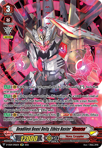 Deadliest Beast Deity, Ethics Buster 'Reverse' - D-VS04/SP06 - SP available at 401 Games Canada
