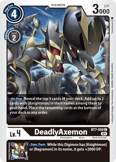 DeadlyAxemon - BT7-059 - Common available at 401 Games Canada