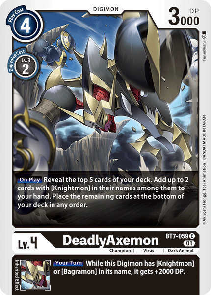 DeadlyAxemon - BT7-059 - Common available at 401 Games Canada