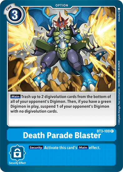 Death Parade Blaster - BT3-100 - Common available at 401 Games Canada