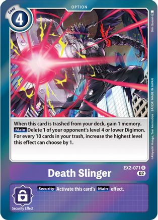 Death Slinger (Alternate Art) - EX2-071 - Uncommon available at 401 Games Canada