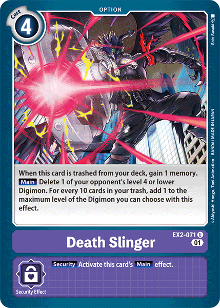 Death Slinger - EX2-071 - Uncommon available at 401 Games Canada