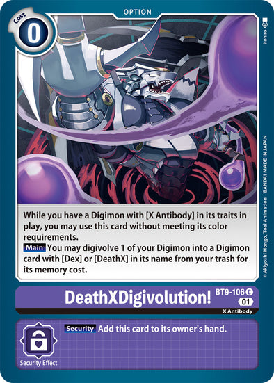 DeathXDigivolution! - BT9-106 - Common available at 401 Games Canada