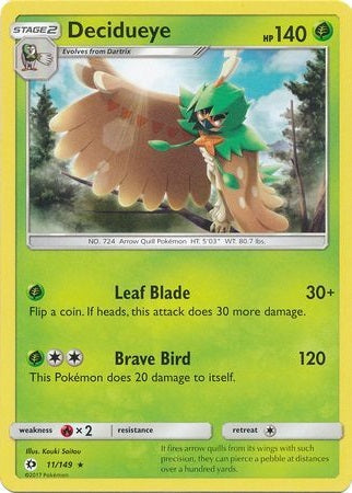 Decidueye - 11/149 - Rare available at 401 Games Canada