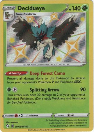 Decidueye - SV003/SV122 - Shiny Rare available at 401 Games Canada