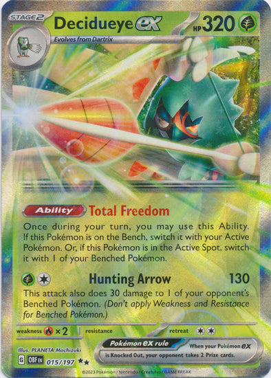 Decidueye ex - 015/197 - Double Rare available at 401 Games Canada