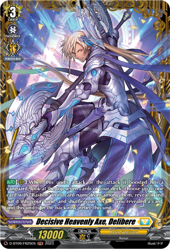 Decisive Heavenly Axe, Delibere - D-BT09/FR25 - Frame Rare available at 401 Games Canada