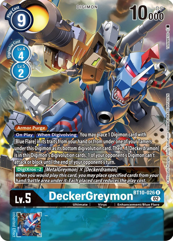 DeckerGreymon (Alternate Art) - BT10-026 - Rare available at 401 Games Canada