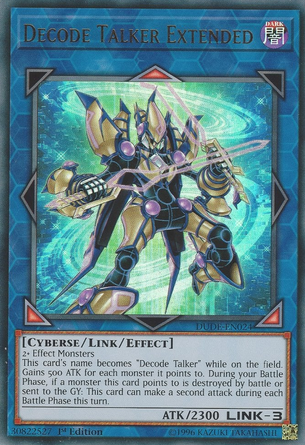 Decode Talker Extended - DUDE-EN024 - Ultra Rare - 1st Edition available at 401 Games Canada