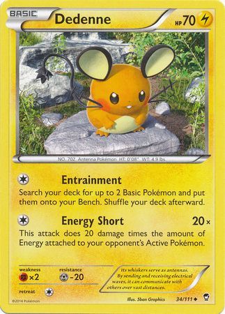Dedenne - 34/111 - Uncommon available at 401 Games Canada