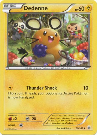 Dedenne - 57/162 - Uncommon available at 401 Games Canada