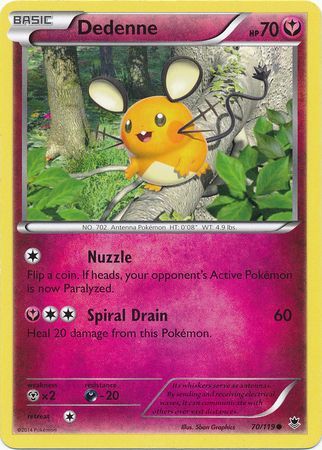 Dedenne - 70/119 - Common available at 401 Games Canada