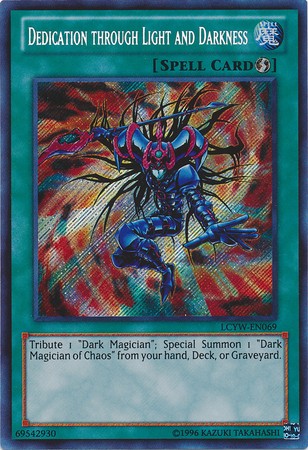 Dedication through Light and Darkness - LCYW-EN069 - Secret Rare - Unlimited available at 401 Games Canada