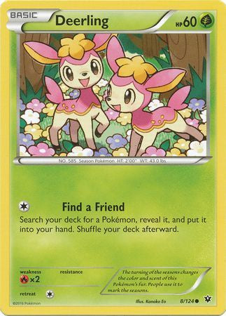 Deerling - 8/124 - Common available at 401 Games Canada