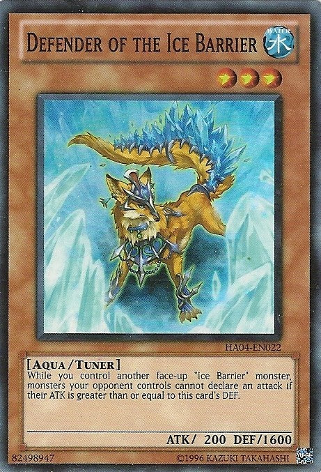 Defender of the Ice Barrier - HA04-EN022 - Super Rare - Unlimited available at 401 Games Canada