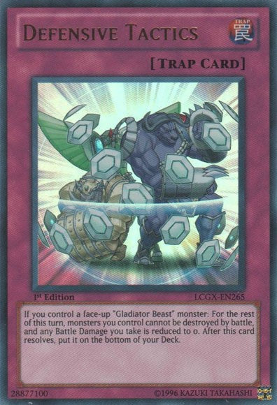 Defensive Tactics - LCGX-EN265 - Ultra Rare - 1st Edition available at 401 Games Canada
