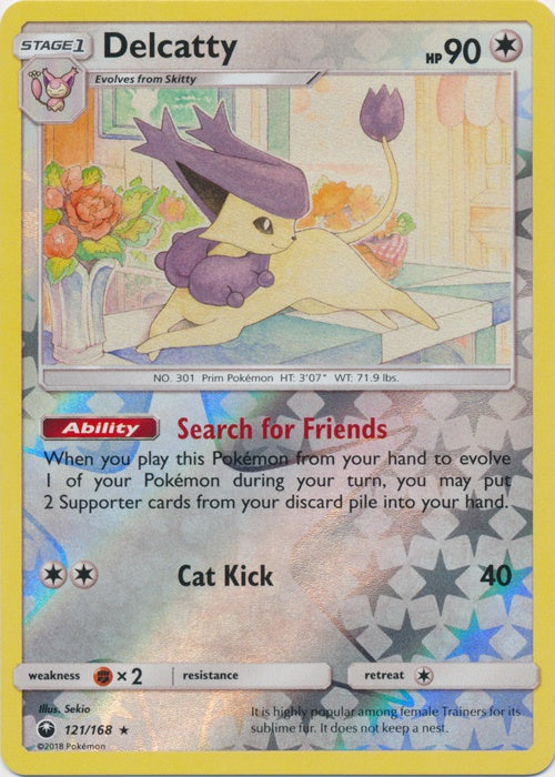 Delcatty - 121/168 - Holo Rare - Reverse Holo available at 401 Games Canada