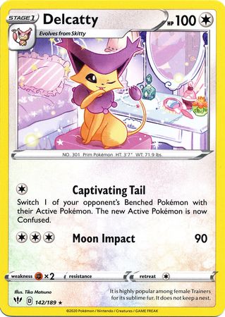 Delcatty - 142/189 - Rare available at 401 Games Canada