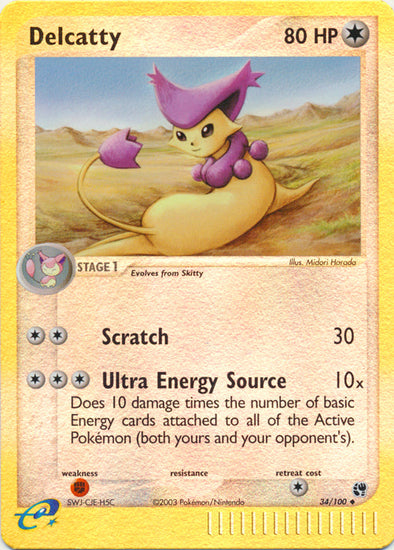 Delcatty - 34/100 - Uncommon - Reverse Holo available at 401 Games Canada