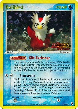 Delibird - 21/109 - Rare - Reverse Holo available at 401 Games Canada