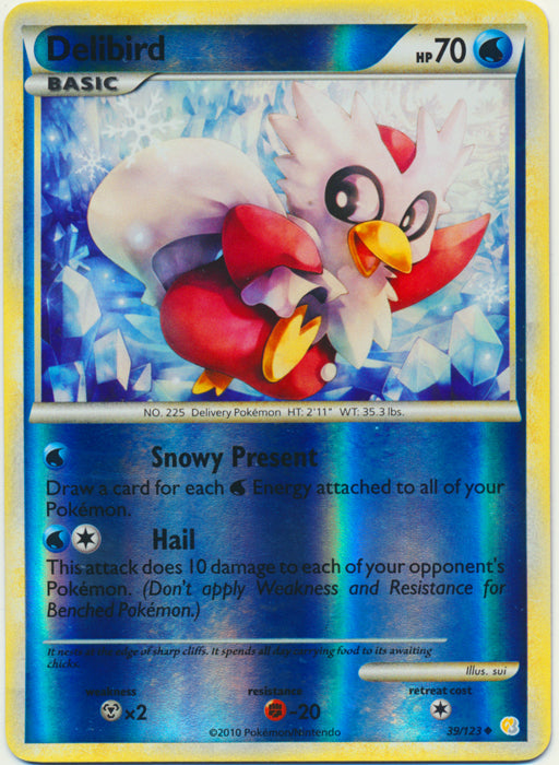 Delibird - 39/123 - Uncommon - Reverse Holo available at 401 Games Canada