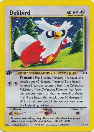 Delibird - 5/64 - Holo - 1st Edition available at 401 Games Canada