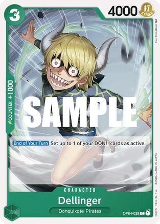 Dellinger - OP04-029 - Common available at 401 Games Canada